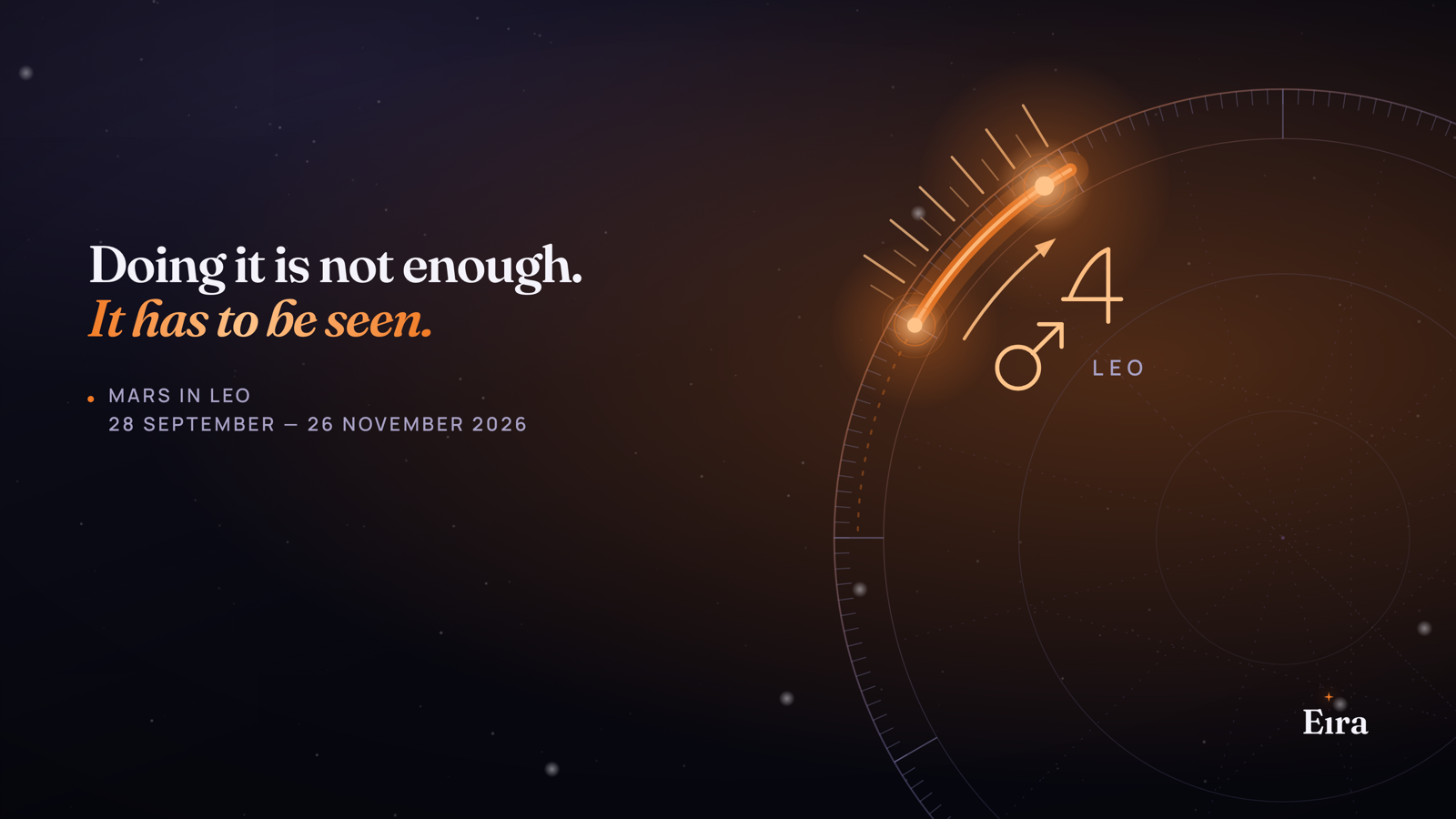 Mars in Leo 2026: When You Need to Be Seen