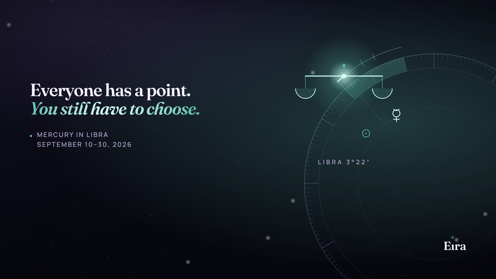 Mercury in Libra 2026: Why Deciding Is Hard