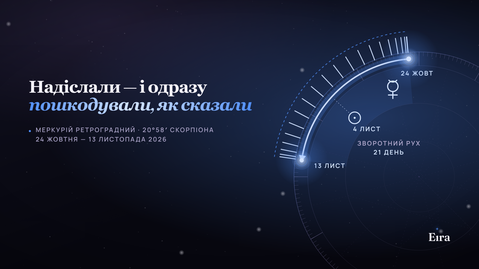 Ретроградний Меркурій 2026: спершу перечитайте