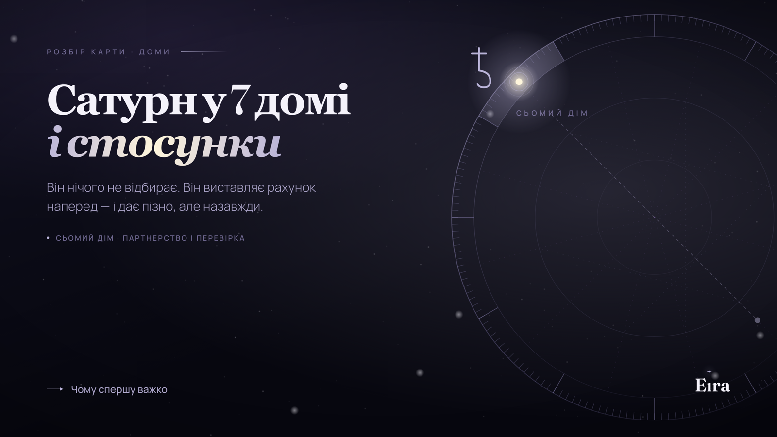 Сатурн у 7 домі: що це означає для стосунків