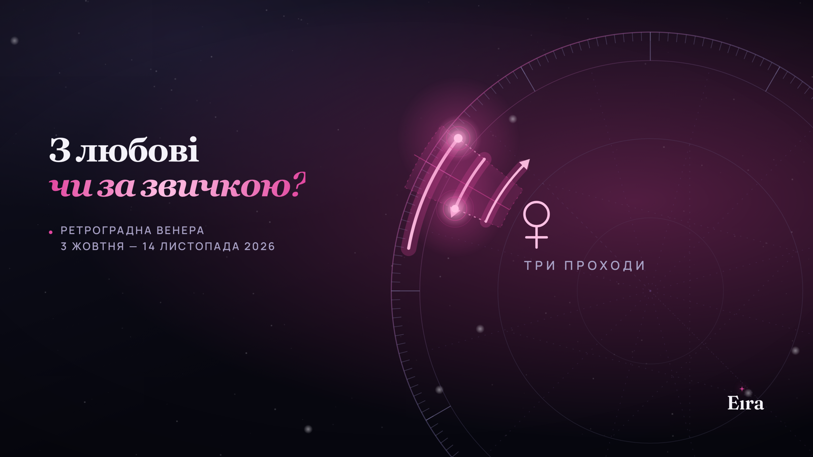 Ретроградна Венера 2026: з любові чи за звичкою