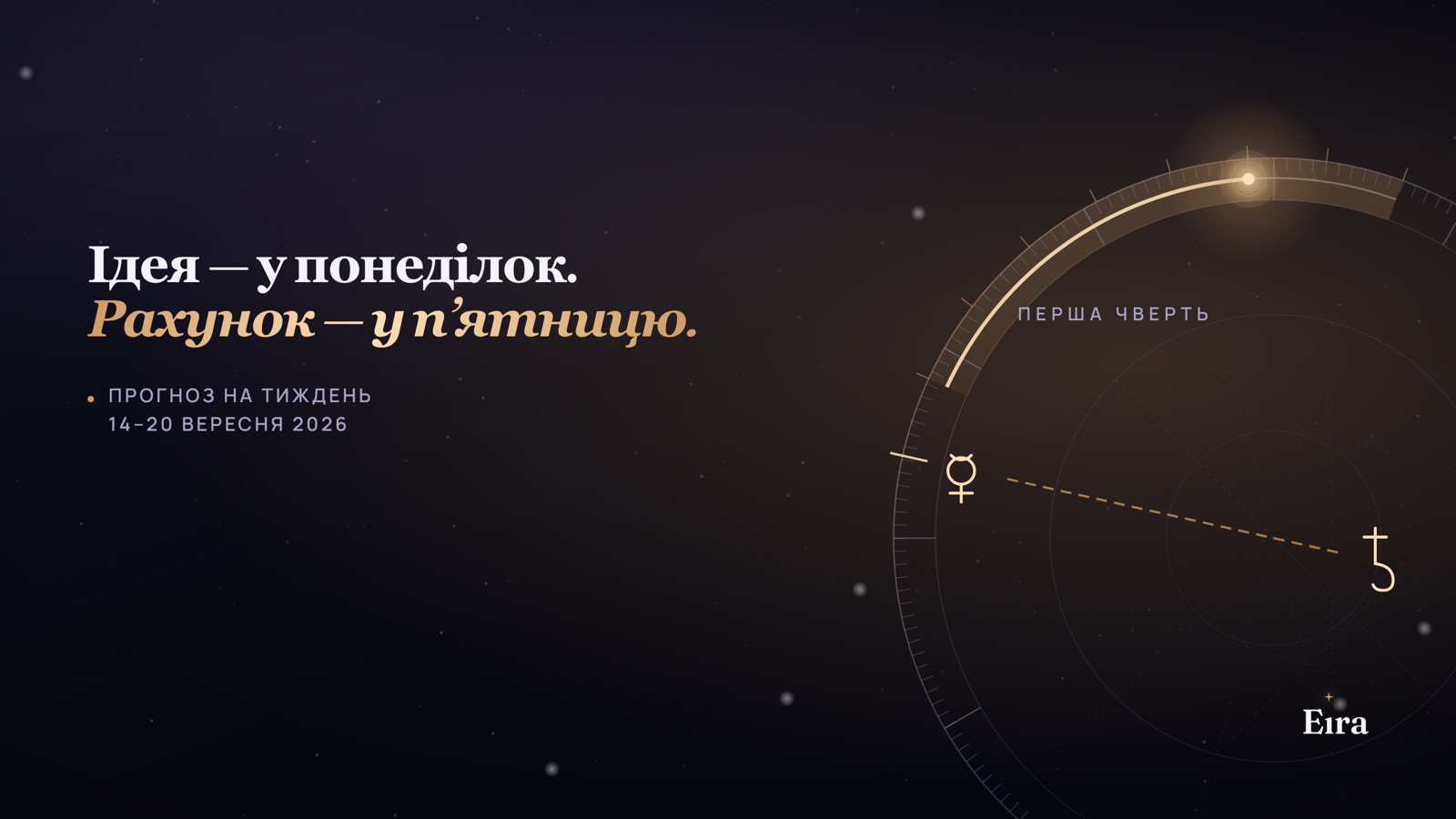 Гороскоп на тиждень 14–20 вересня 2026