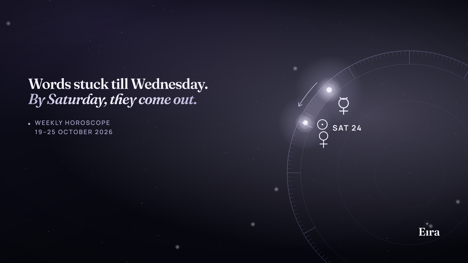 Weekly Horoscope 19–25 October 2026: All 12 Signs